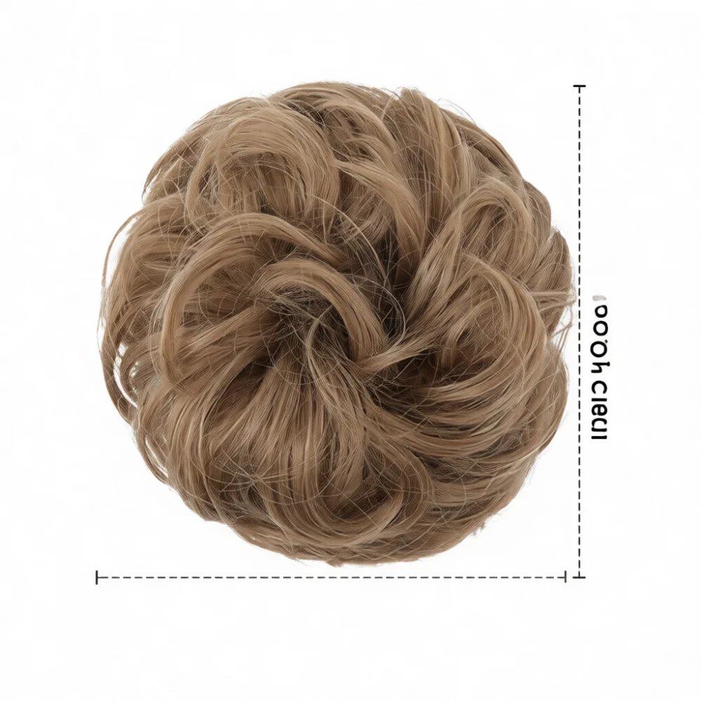 SARLA Hairpiece Synthetic Wavy Curly Messy Bun Scrunchie Updo Extensions Chignon Heat Resistant Hair Accessories For Ladies