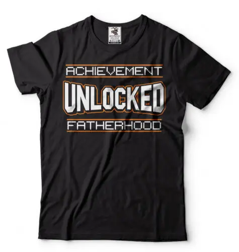 Gift For Father Dad Maternity Tee Shirt Achievement Unlocked New Dad T-shirt