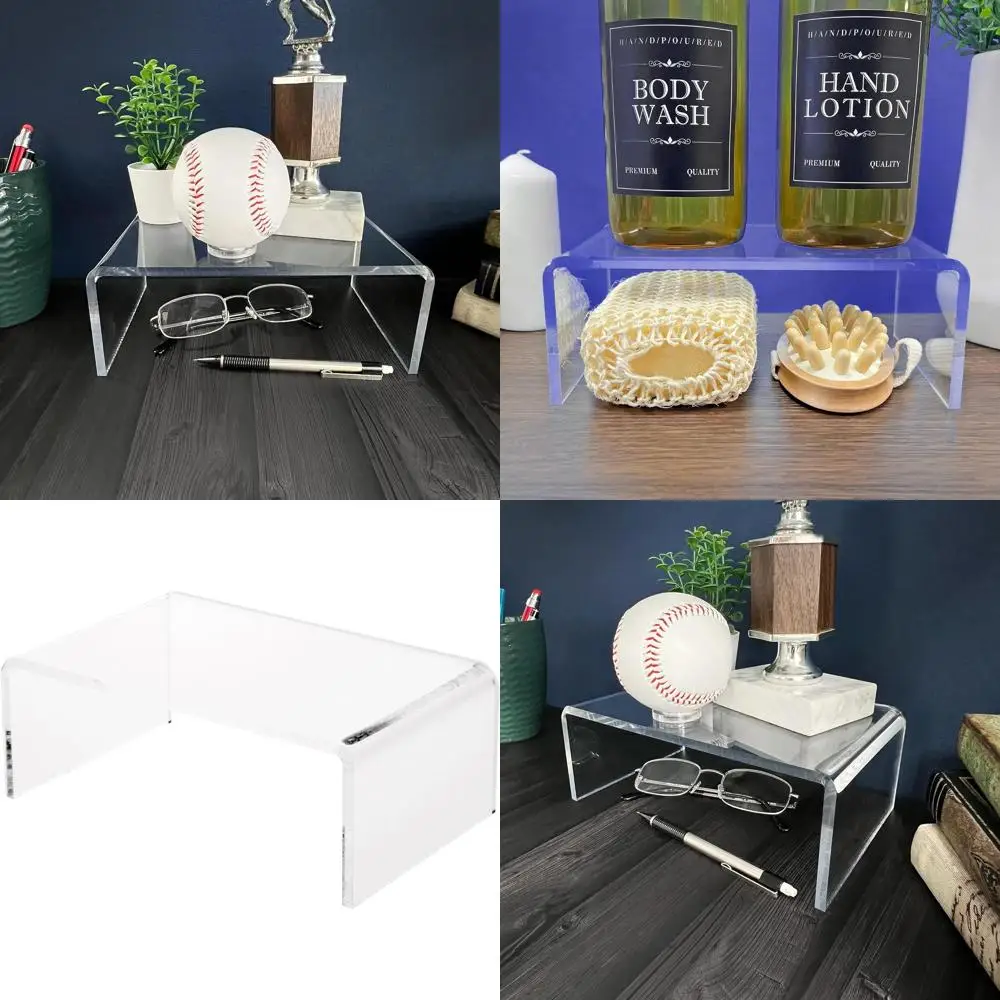 

3 High Acrylic Rectangular Display Stand, 8 W x 5 D, 1/4 Thick, Set of 3