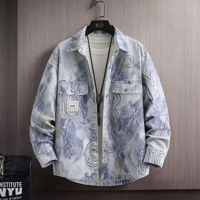 

2026 Spring New Men'S High-Quality Fashionable Versatile shirt Large Size Loose Comfortable Breathable Long-Sleeved Shirt M-3XL