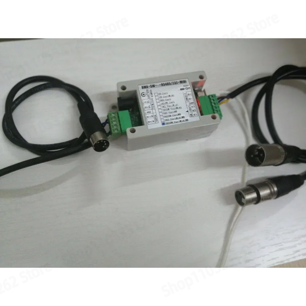 RS485/232 to DMX512 + MIDI + Modbus switch DMX to RS485 controller
