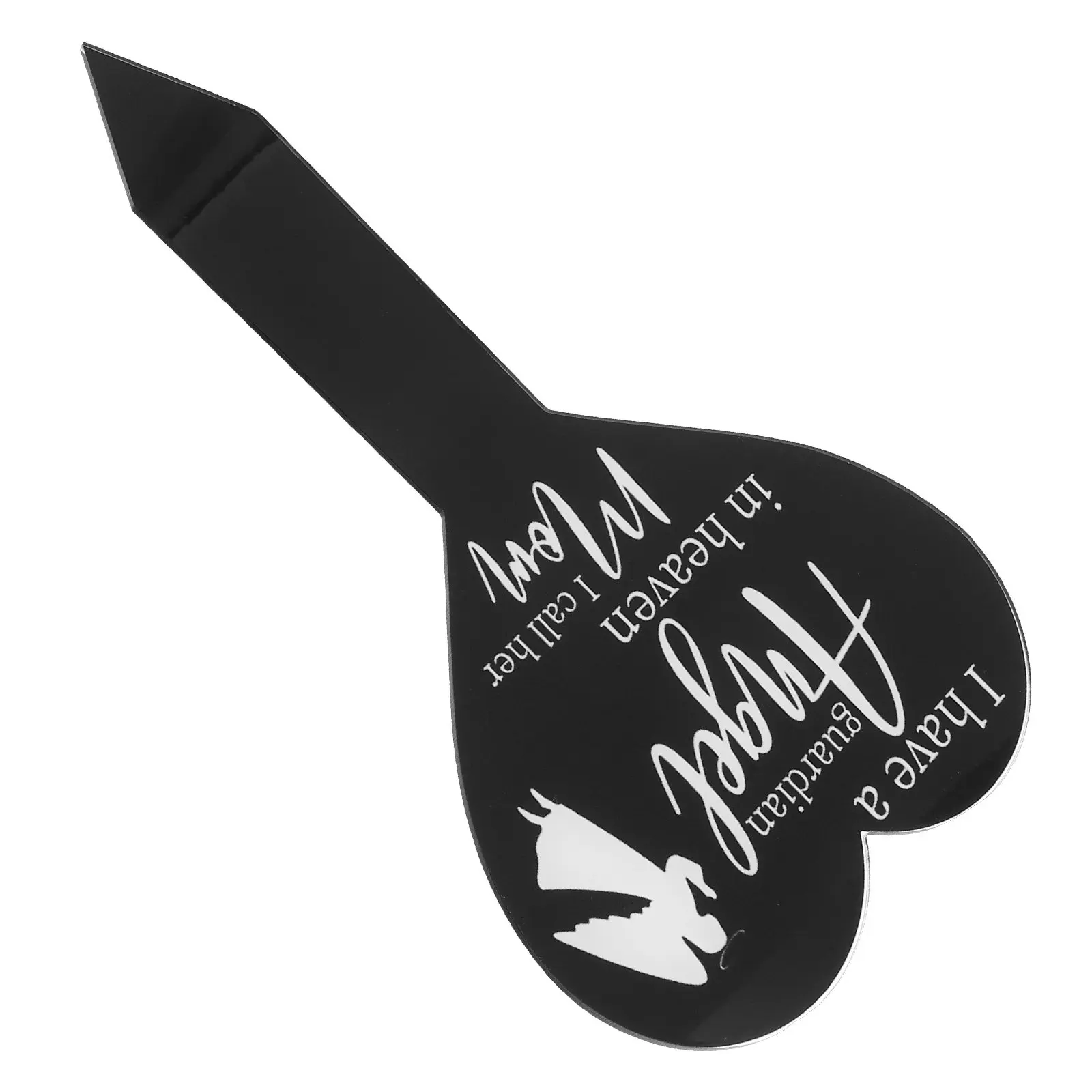 

Мемориальная табличка-сердце из акрила для кладбища: безопасная, практичная, долговечная, для памяти о питомце