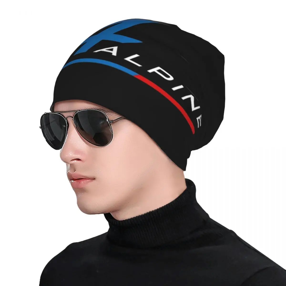 

Alpine Team Skullies Beanies Hats Warm Autumn Winter Outdoor Cap Knitted Bonnet Caps for Unisex Adult