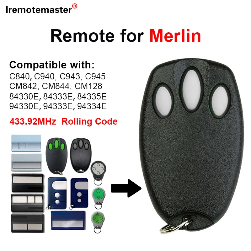 For Motorlift 94335e Garage Door Opener 84335E Remote Control 1A5639-7 Garage Remote 433.92MHz