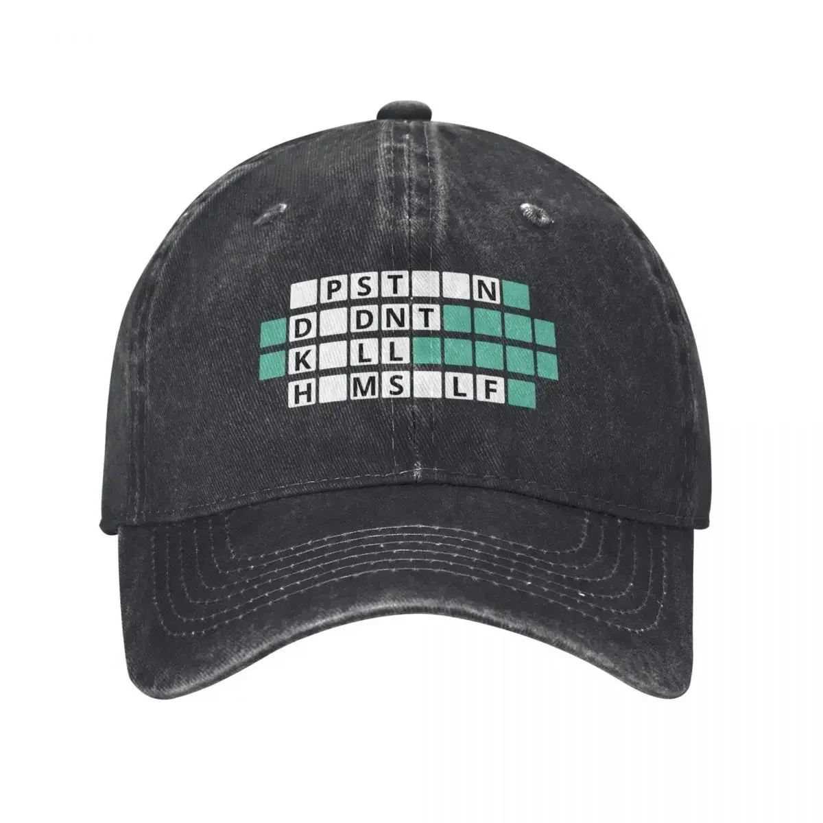 Epstein Didn't Kill Himself Word Puzzle Hangman Baseball Cap Bobble Hat cute Mens Women's