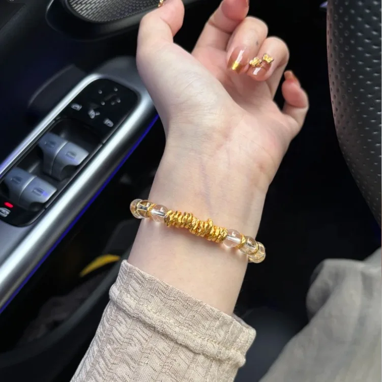 Senior sense shows white high level of appearance, sweet, delicate and fashionable 9999gold