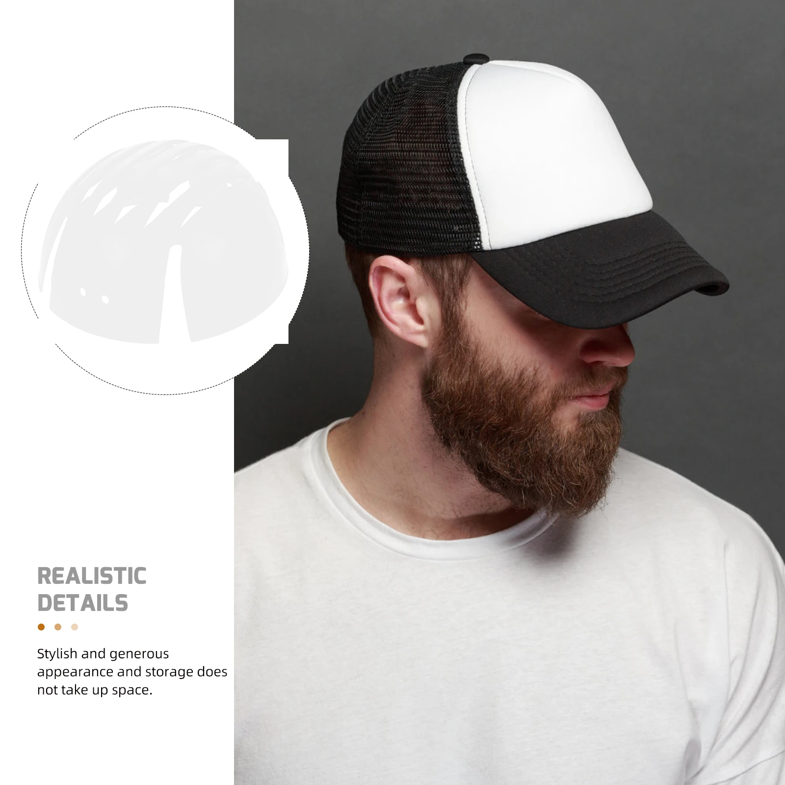 

2 pcs Plastic Cap Lining Inserts for Shape Support Lightweight Shaper Thin Hat Pad Inner Holder Caps Stand Storage Solution