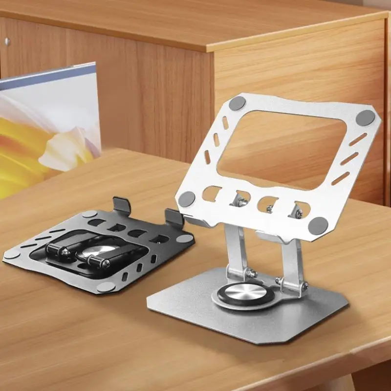 1pcs 360° Rotatable Tablet Stand Adjustable Foldable Desktop Stand Holder Laptop Stand Portable Notebook Support Base Holder