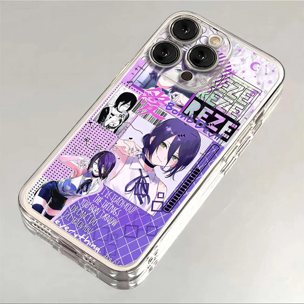 Coque de téléphone Anime Cool tronçonneuse homme Reze, étui pour Samsung A07 A36 A26 A56 A16 A06 A55 A35 A25 A15 A05 A54 A34 A24 A14 A13 A53 A33