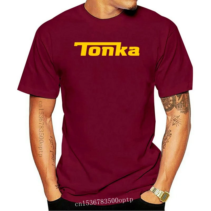 New Tonka Truck Logo Mens Black T Shirt Trucking Convoy Drivers Clothing