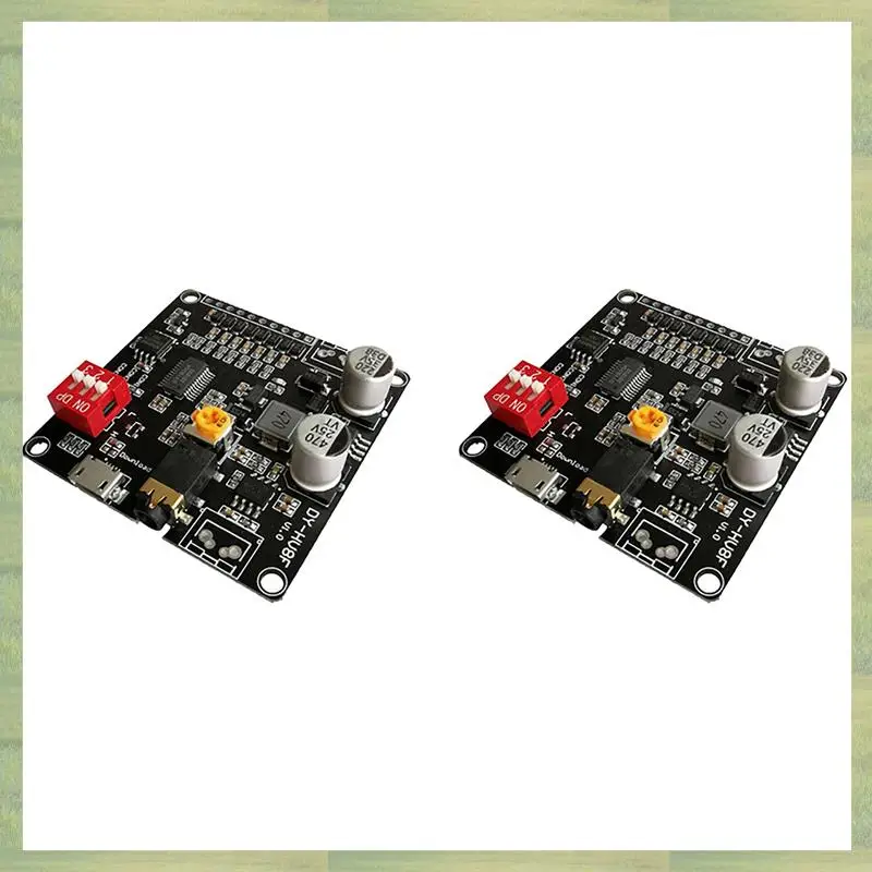 Módulo de reproducción de voz N15R-2X DY-HV8F, Control de puerto serie de disparador de 12V/24V, 10W/20W con reproductor MP3 de almacenamiento Flash de 8MB