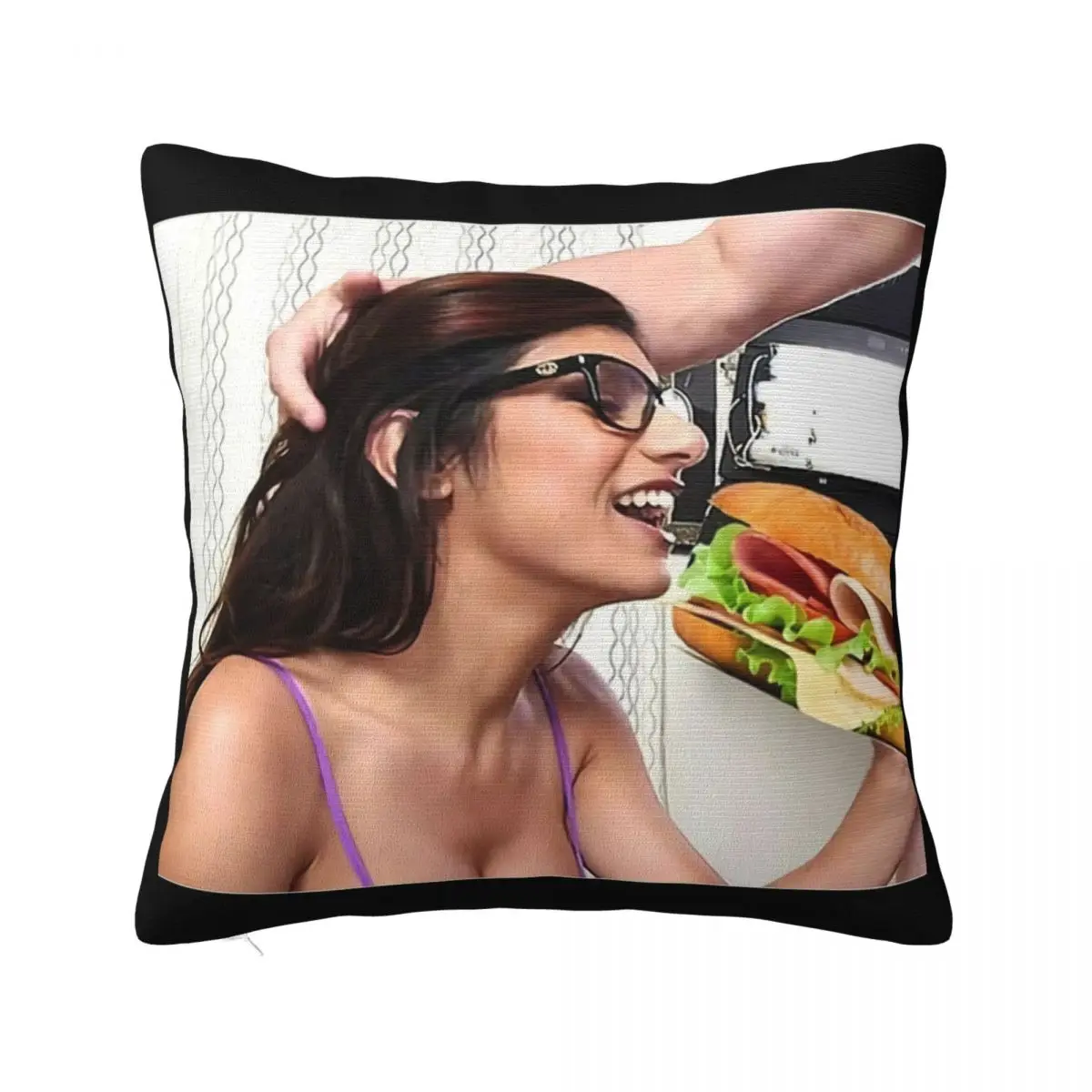 Mia Khalifa Men's Summer Men O' Cotton Hip Hop Tees Tops Harajuku 2020 High Quality Brand Casual Pillow Case