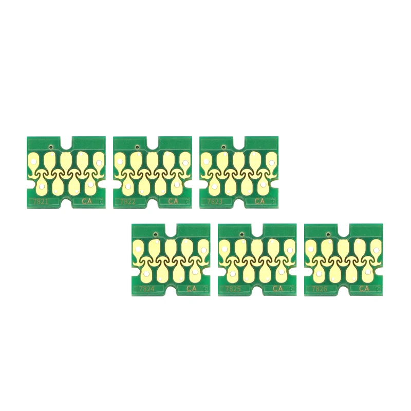 6 farben 1 satz 5 satz T7821-T7826 Neue Stabile einmalige chip tinte Patrone Chip Für Epson SureLab D700 SL-D700 Drucker