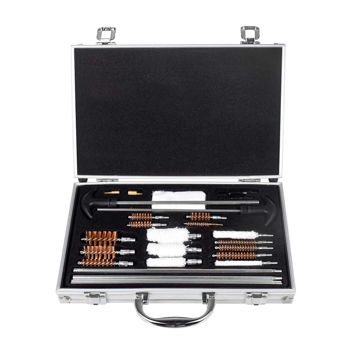 27pcs Universal Gun Cleaning Kit Gun Brush Tool for Pistol Hunt Rifle Shotgun Firearm Aluminum Alloy Cleaner Hunting Accessory