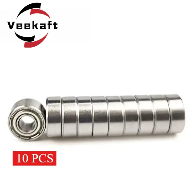 Veekaft 10PCS Miniature Ball Bearings 692XZZ   2.5*7*3.5mm  Silent small bearings High carbon steel single row bearing
