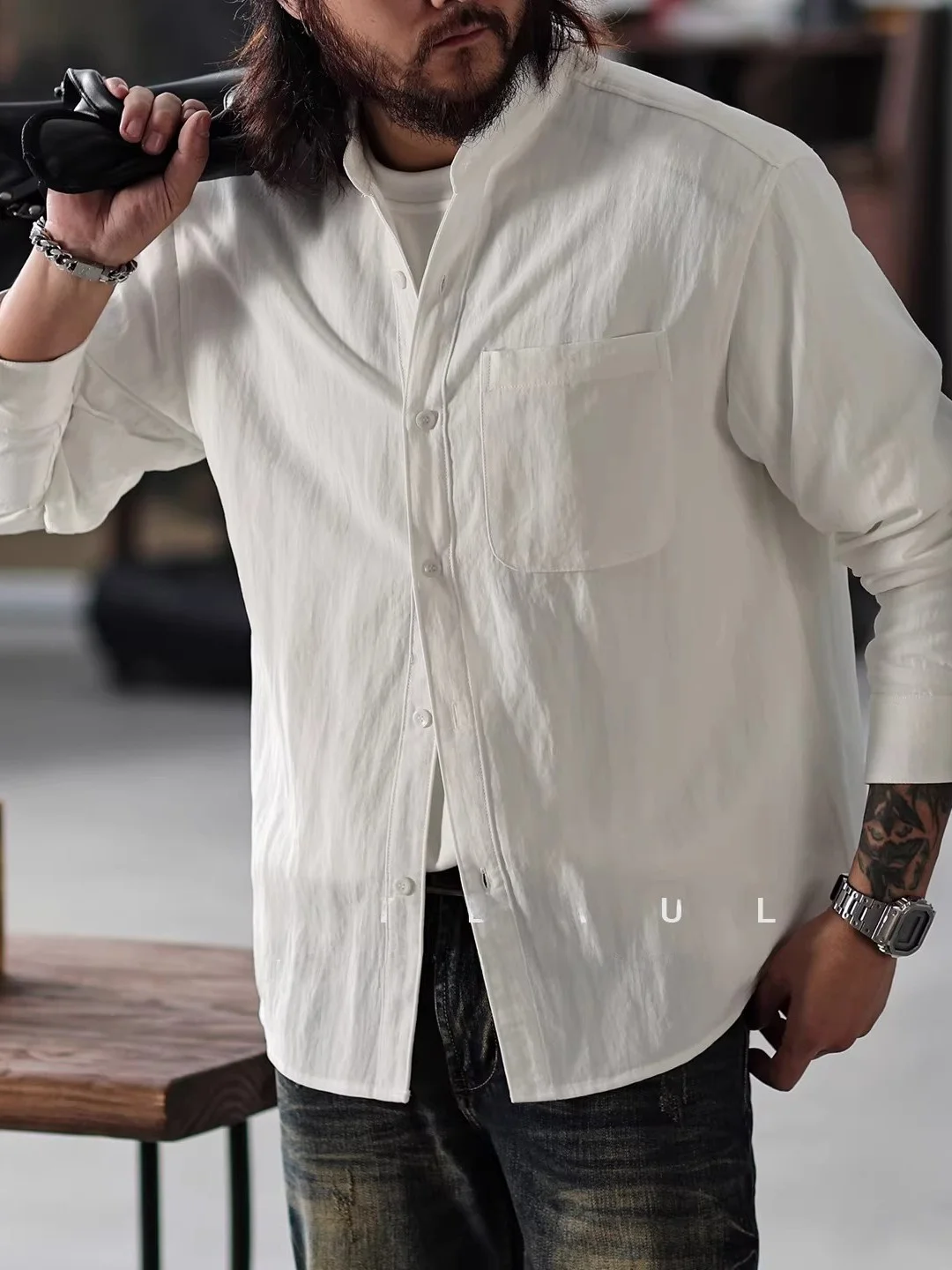 

Loose Fit Casual Long Sve irt Men's Summer New Sle Stand Collar Chinese Sle Breathable Comfortable Cotton irt