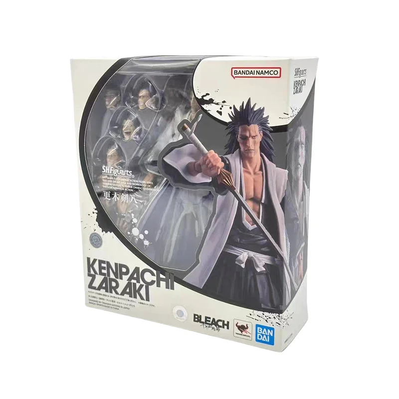 Spot Direct Delivery Bandai Original Anime BLEACH Model SHF ICHIGO KUROSAKI TENSAZANGETSU Action Figure Toys for Children Gift