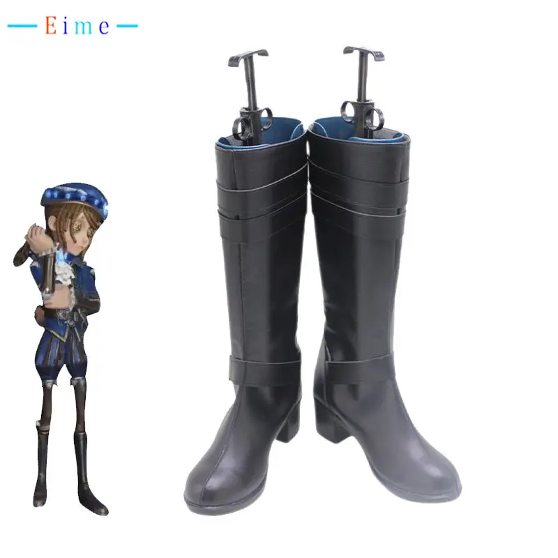 Edgar Valden Cosplay Shoes Identity V Painter Cosplay High Heel PU Boots Halloween Accessories Prop Custom Made