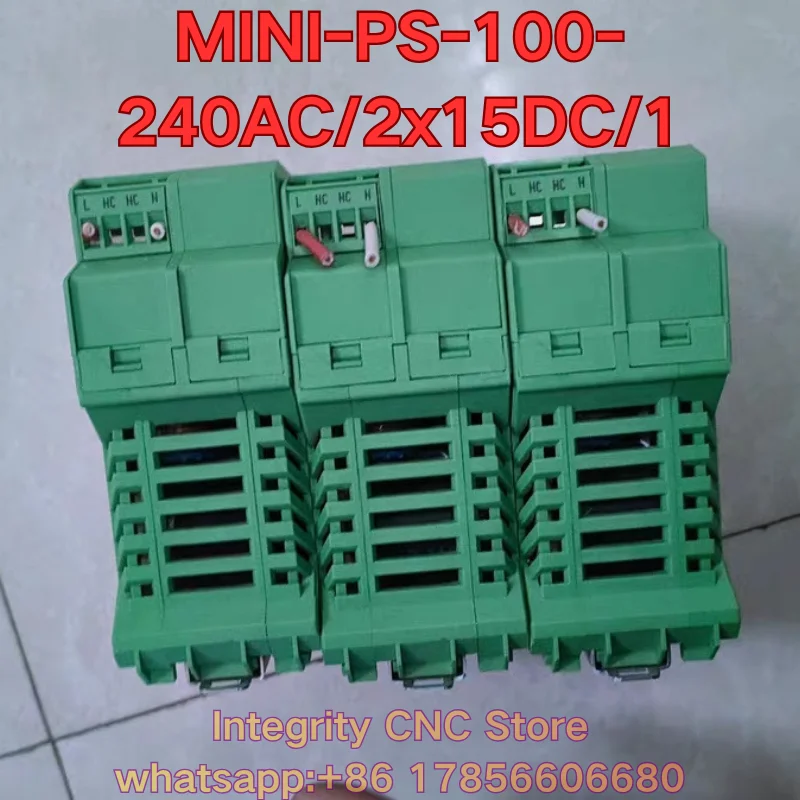Second-hand MINI-PS-100-240AC/2x15DC/1 PLC module function test is normal 2938743