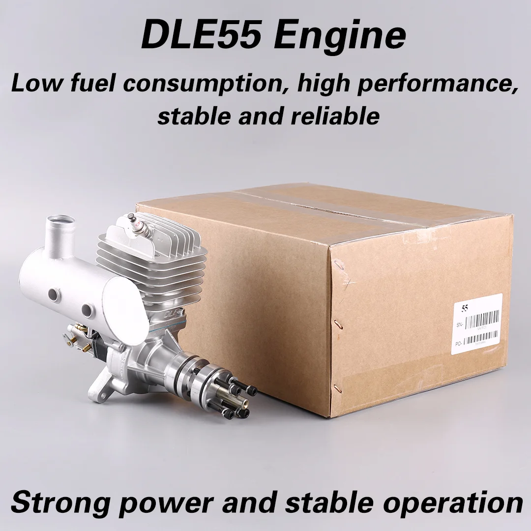 

DLE55 55CC Самолетный FPV-двигатель с японским карбюратором Huapolo для радиоуправляемой модели самолетов Двигатель