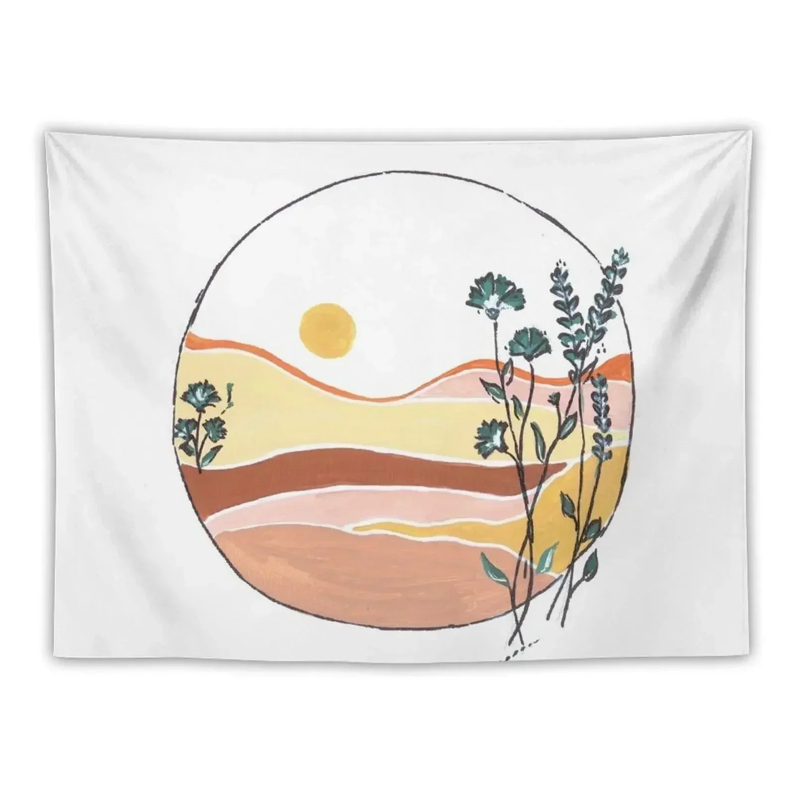 

Wildflower Sunrise Tapestry Home Decorators Wall Decorations Bedroom Decor Aesthetic Tapestry