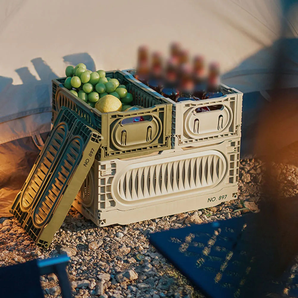 

For Outdoor Storage Box with Quick Folding Design Removable Top for Practical Use Ideal for Camping and For Outdoor Events