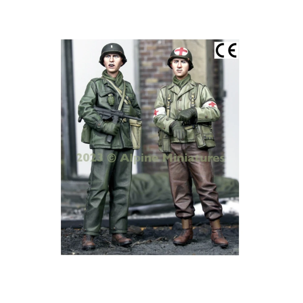 

1:35 model kit resin kit 35728 US Infantry & Medic Set (2 figs)