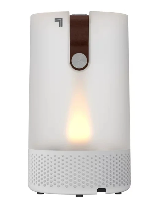 

Sharper Image, Votiv 7 Ultrasonic Humidifier with Flameless Candlelight, Cool Mist, Translucent White