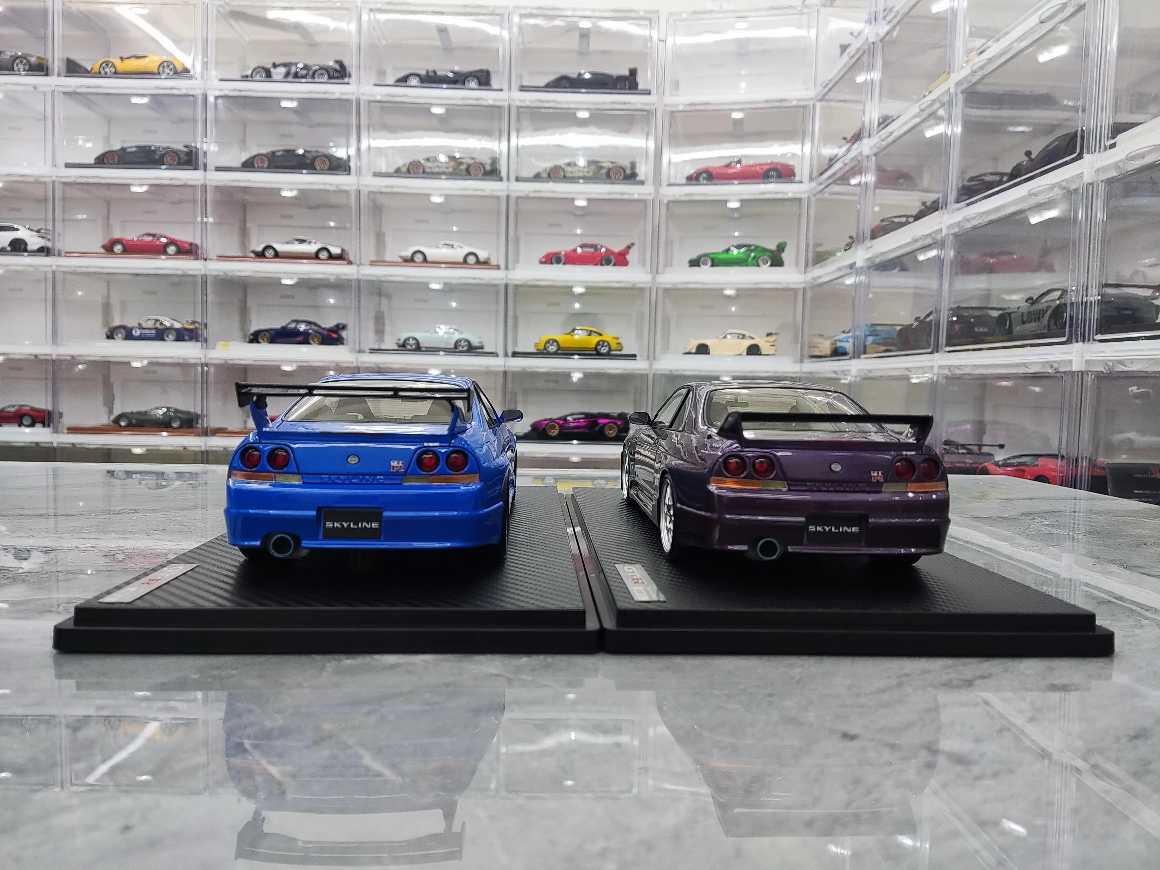 IG 1:18 For GTR R33 Skyline JDM Simulated Limited Edition Alloy Static Car Model Toy Gift