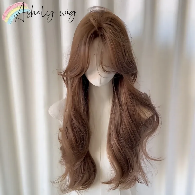 Honey Brown Wig for Women 26inch Long Body Wavy Hair Wig High Temperature Fibers Nature Looking Cosplay Synthetic Wigs for Daily