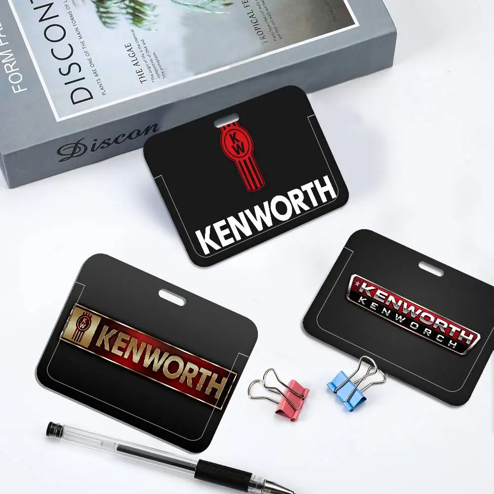 

K-Kenworth truck Logo Card Holder Company Staff Pass ID Work Card Holder Business Supplies
