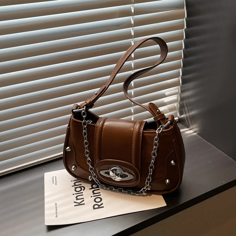 

2025 Vintage Denim Square Bag for Women Adjustable Chain Strap Underarm Shoulder Purse All-Season Commute Bag with Top Handle