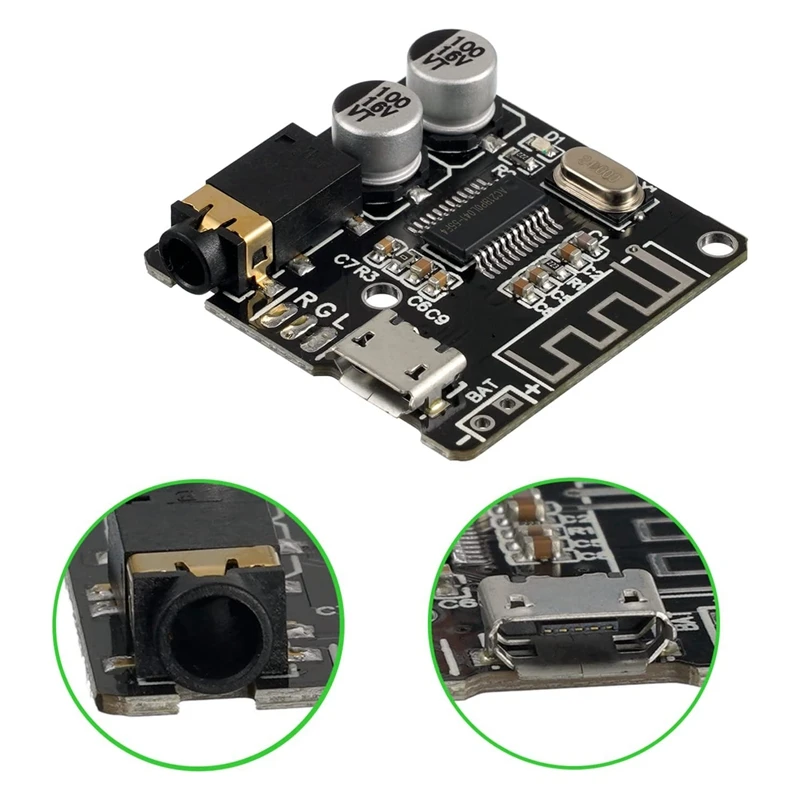 2 Stück Bluetooth Audio Receiver Board Bluetooth 5. 0 MP3 verlustfreie Decoder Board drahtloses Stereo-Musik modul