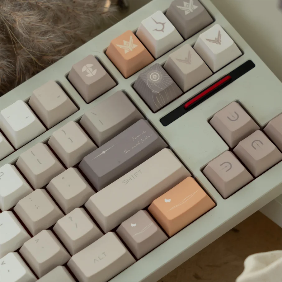 Dune simple theme PBT sublimation keycap original custom keyboard cap new original height
