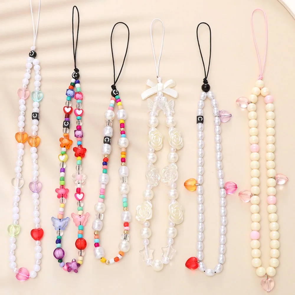 

Ремешок для Телефона ручной работы из бисера, ремешок на запястье, отделка бисером, ремешок для защиты от потери, цветной жемчужный ремешок для телефона, подвеска для сумки