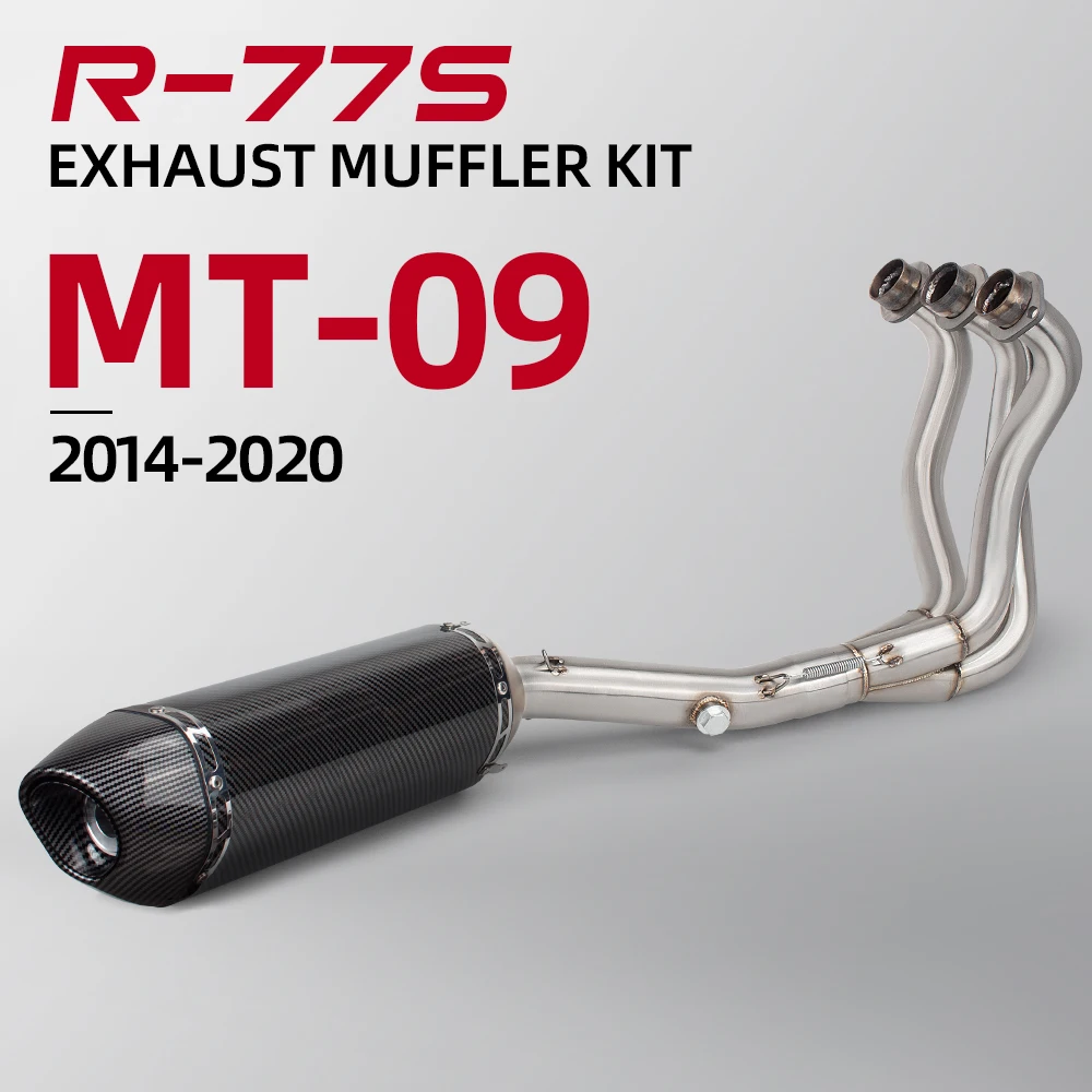 

Motorcycle Exhaust System For Yamaha MT09 FZ09 XSR900 2014-2020 moto exhaust pipe kit escape manifold street bike Muffler