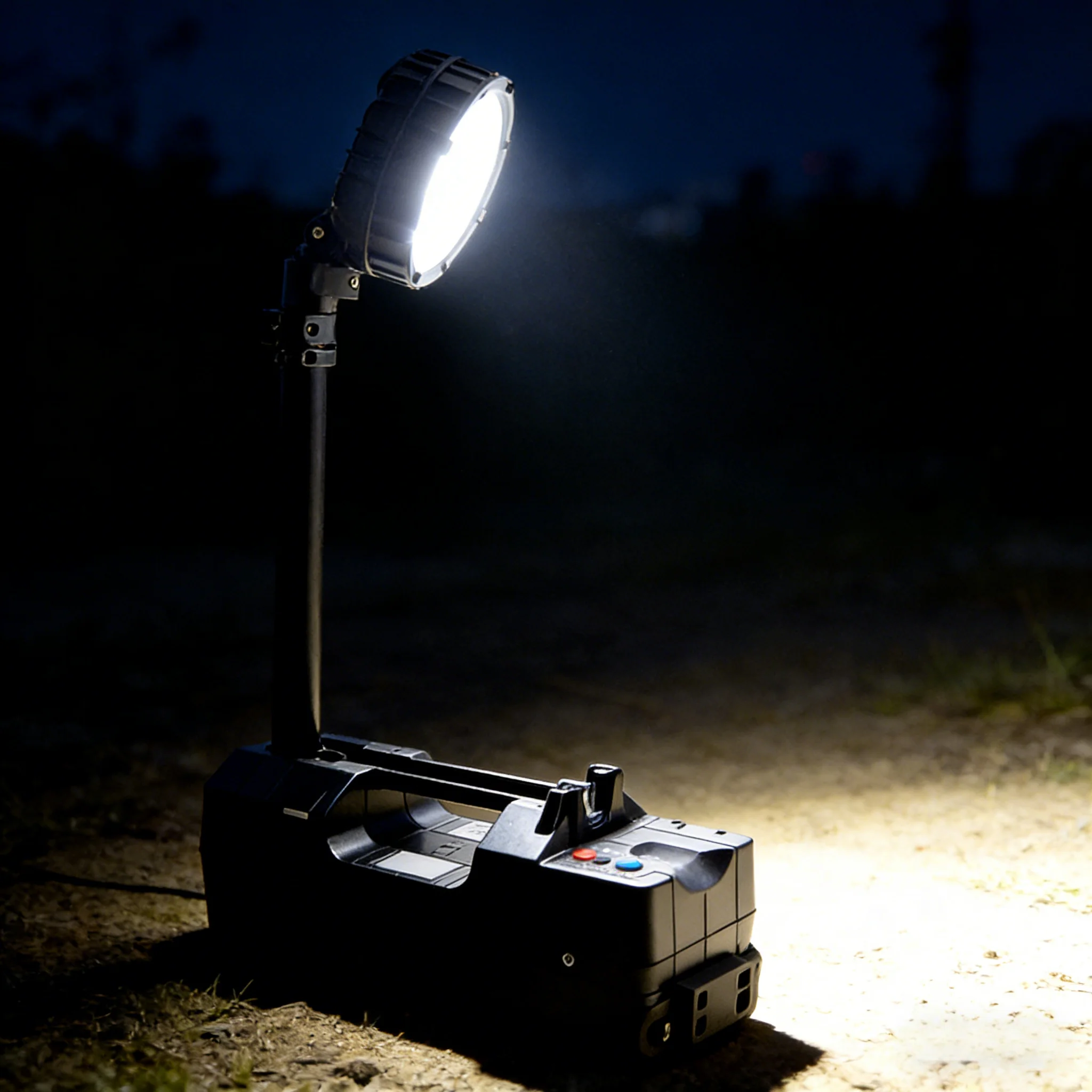 Compact and Durable IP65 Rated 360 Beam Angle Portable Lighting Tower for Night Work