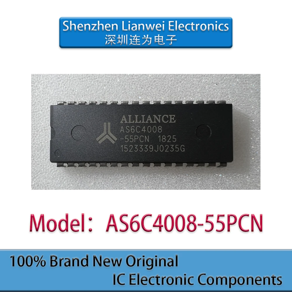 

100% New Original AS6C4008 AS6C4008-55PCN IC Chipset DIP-32