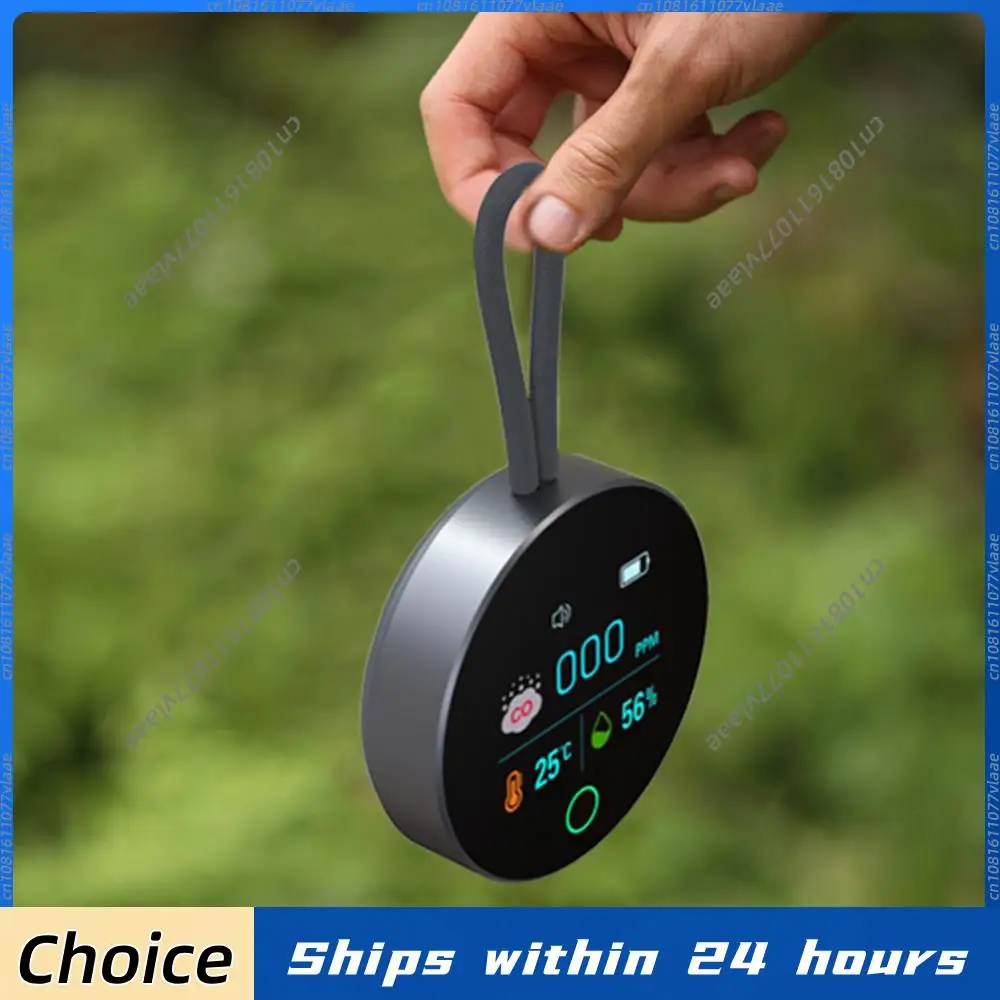 

3 In 1 CO Detector Alarm Temp Humidity Sensor with Magnetic Suction CO Temperature Humidity Detector for Outdoor Camping RV Car