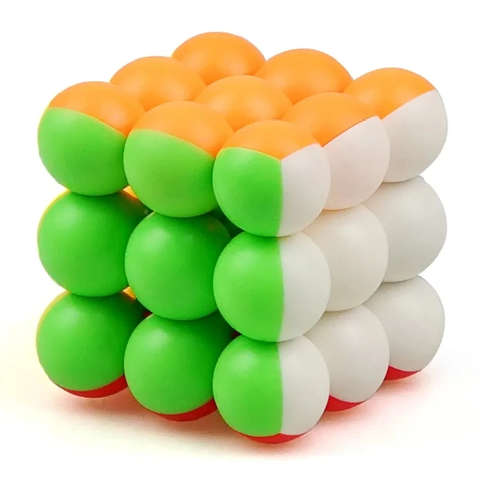 YJ مكعب سحري احترافي للأطفال ، ألعاب لغز ملتوية ، هدية تعليمية ، 3x3x3 ، 6