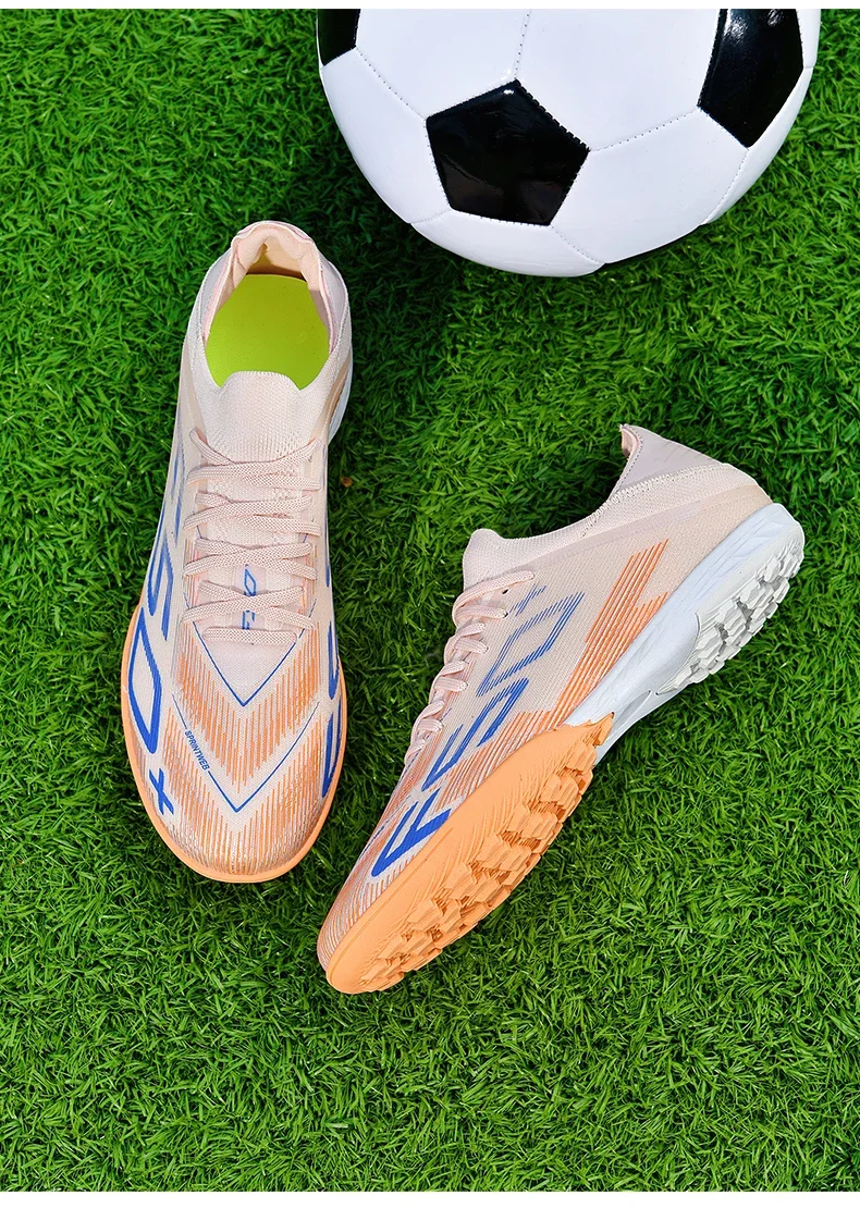 Neue Herren-Fußballschuhe, beliebte Fußballschuhe, rutschfeste Spielschuhe für Rasenplätze, hochwertige Sneaker, Hallenfußballschuhe, hohe Modelle für den Außenbereich. – Detail 19