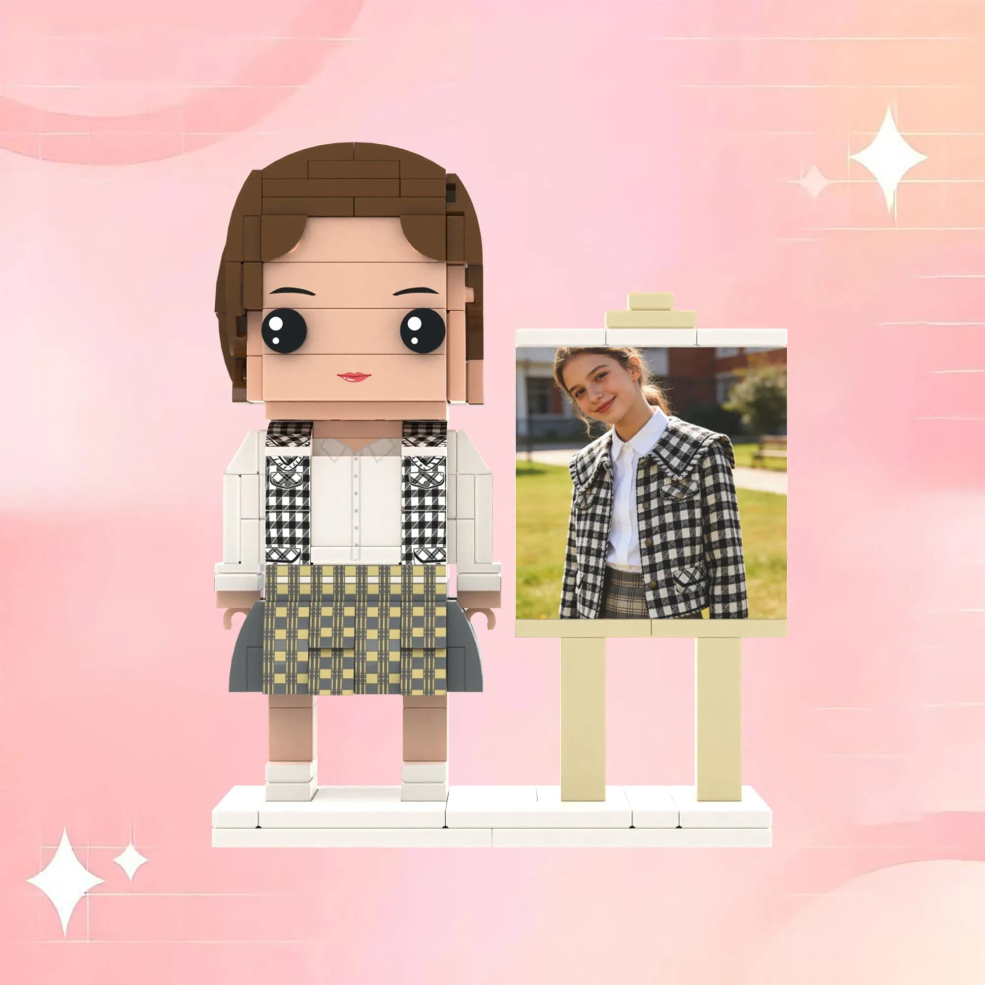 

Granules Photo Building Blocks My Custom Brickfigures Small Particle Custom One People Figure Full Customization Gift