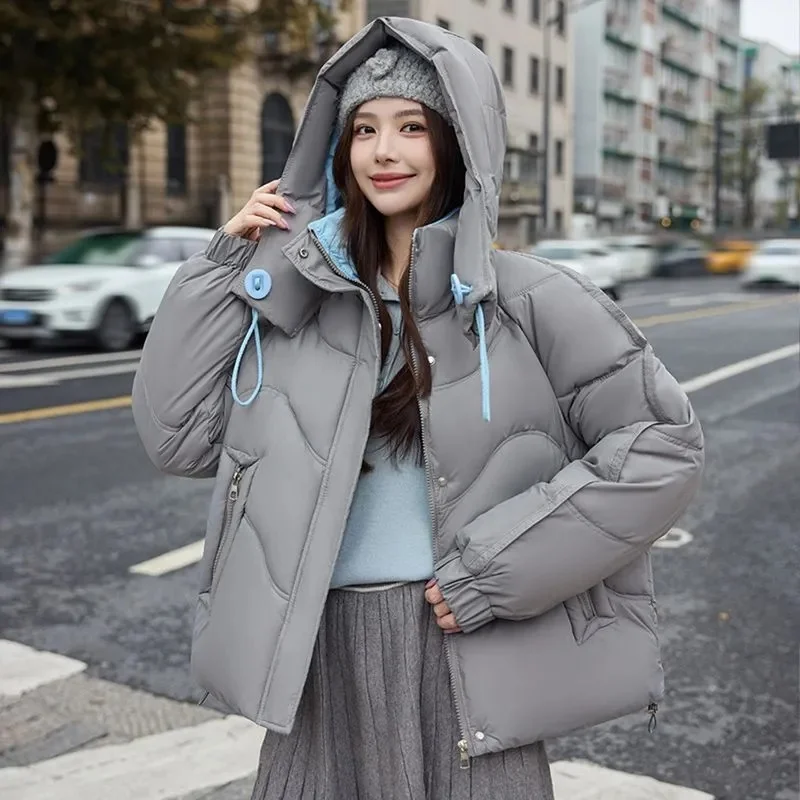 

2025 new cotton-padded women short Korean version of loose cotton-padded women winter coat