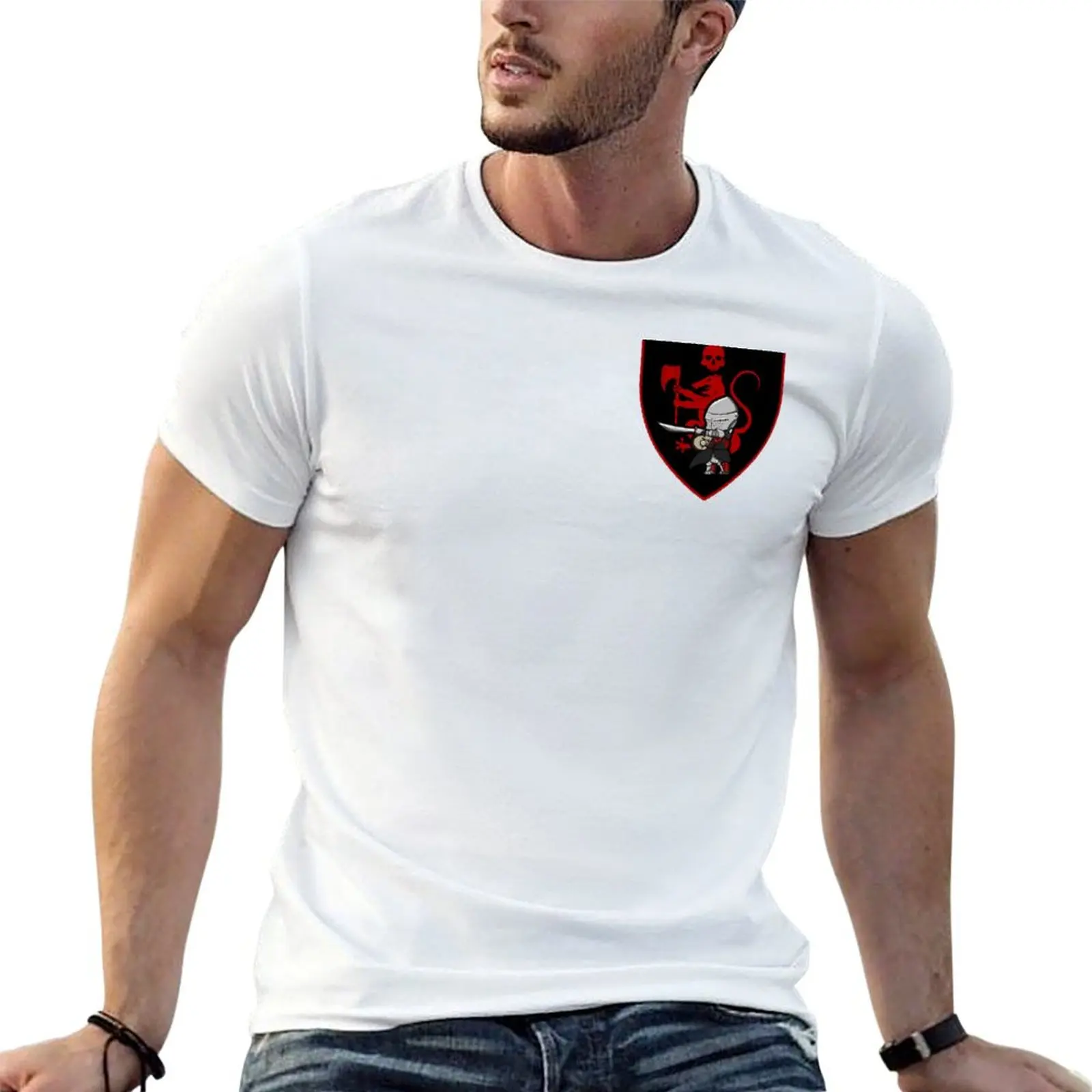 Plague Rats Aaron T-Shirt Basic Solid Color Short Sleeve Cotton Top