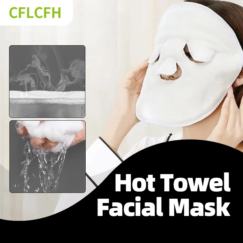 

Face Hot Cold Compress Skin Care Towel Wet Compress Steamed Clean Pore Mask Facial Coral Fleece Absorbent Towel Beauty Health