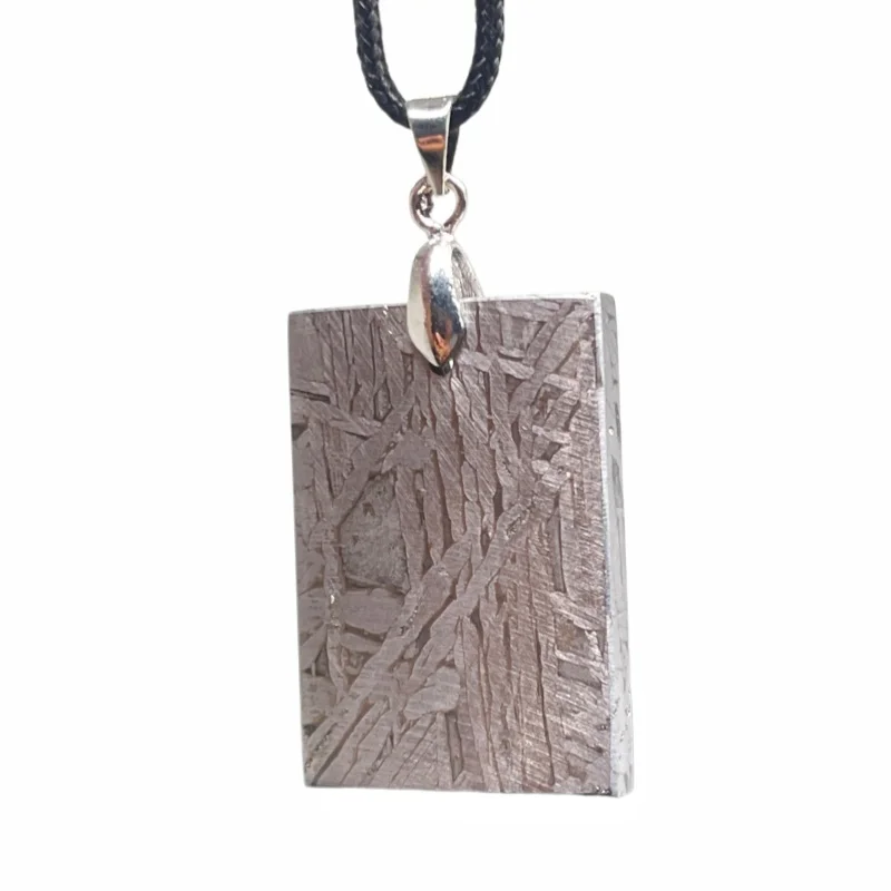Collector Grade Muonionalusta Meteorite Tribal Shield Pendant  Fine Meteorite Collection Piece LK403