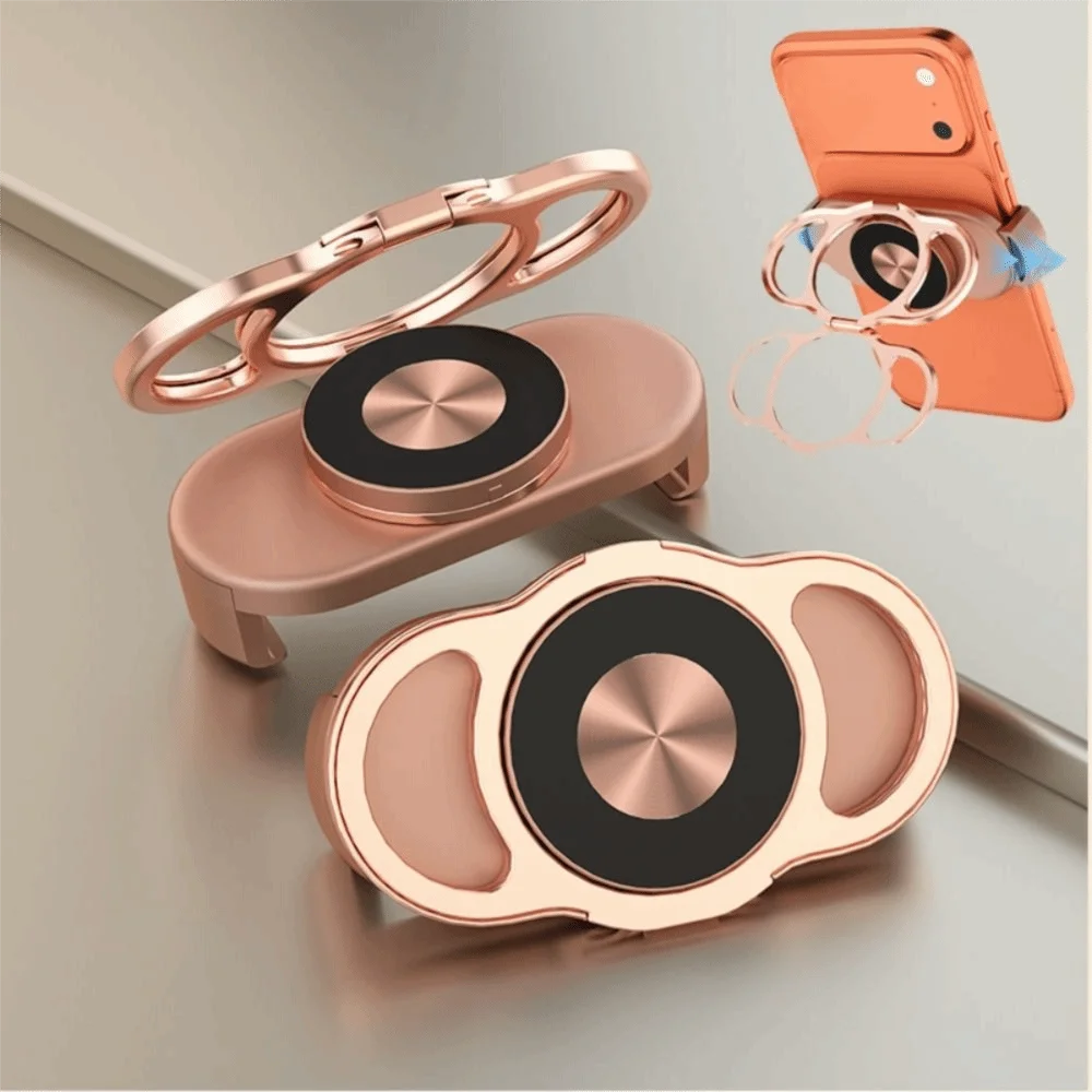 

Adjustable Angle Foldable Ring Phone Holder 360 °Rotating Ultra-thin Triple Finger Phone Stand Universal Finger Ring Grip