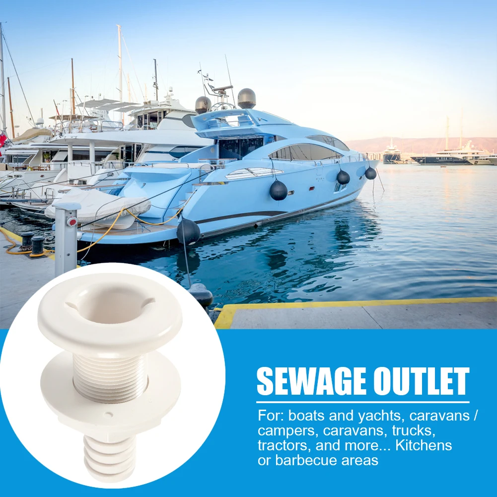 

Marine Bilge Pump Hose Installation Kit PVC Complete Bilge Pumps Installation Kit with 2 Clamps Thru-Hull Fitting for Boats