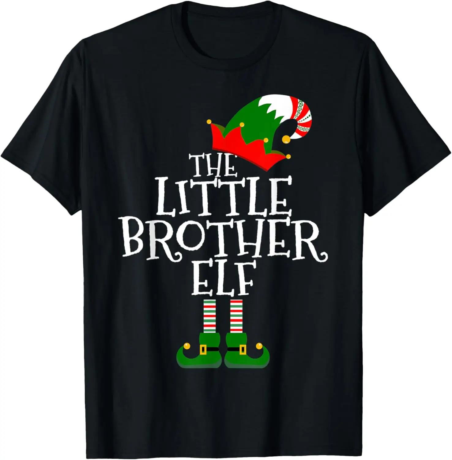 

The Little Brother Elf Gifts Matching Family Group Christmas T-Shirt