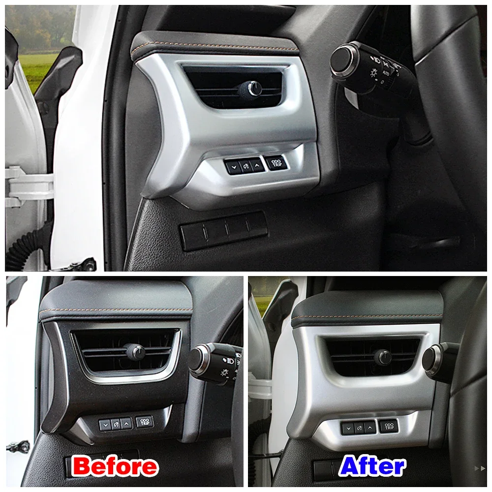 For Lexus UX UX200 UX250 2018-2022 Dashboard Side AC Air Condition Outlet Vent Cover Trim ABS Interior Modify Decoration Refit